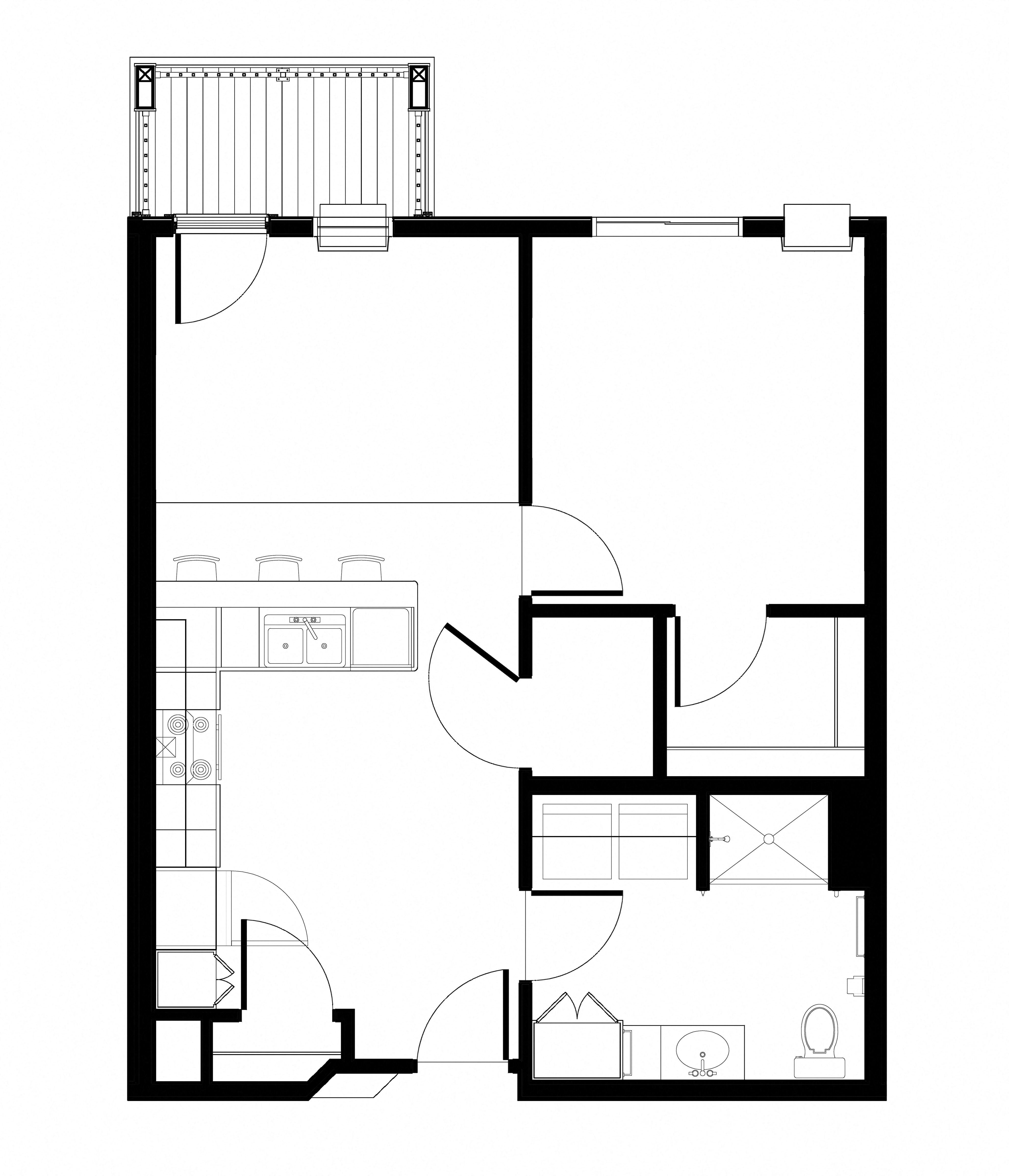 Floor Plans of Vive Senior Apartments in Cedar Rapids, IA